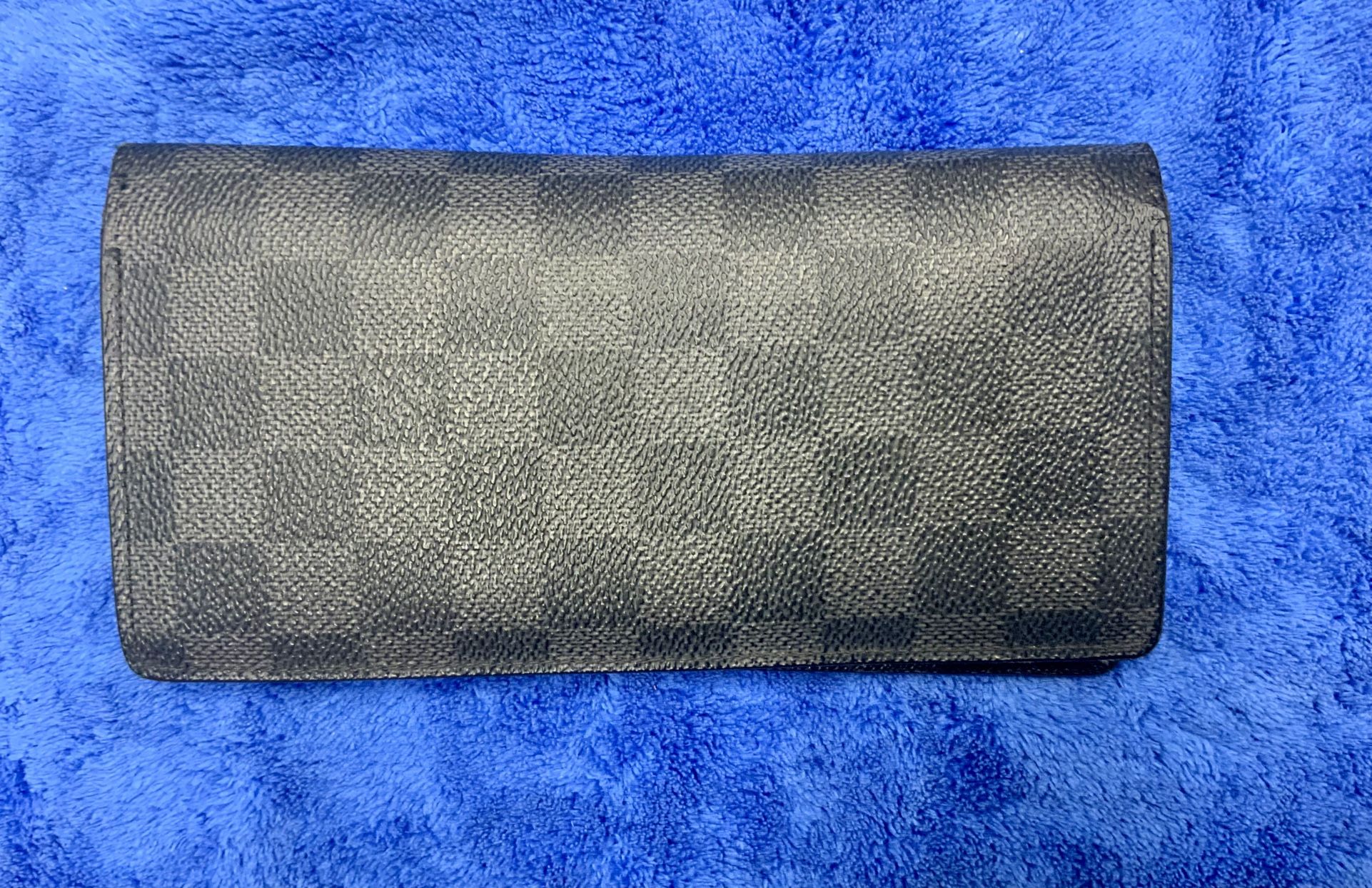 Louis Vuitton Authentic LV Brazza Black Damier Graphite Canvas Long EnvelopeWallet Womans Luxury Brand Fashion Handheld Lightweight