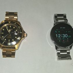 Smart Watch & Gold Watch