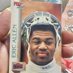 Philadelphia Eagles Eric Allen Football Cards 