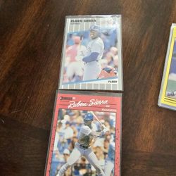 Ruben Sierra Texas Rangers Baseball Cards 