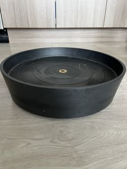 Ecopots Recycled Plastic Round Flower Pot Planter Saucer with Wheels