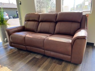 Genuine Leather Power Sofa