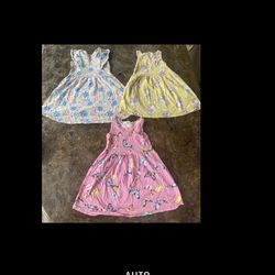 EUC Summer End Lot 3 spring girls dresses 1pc 4-6 yrs H & M gorgeous casual