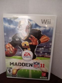 Wii game - madden 11 NFL