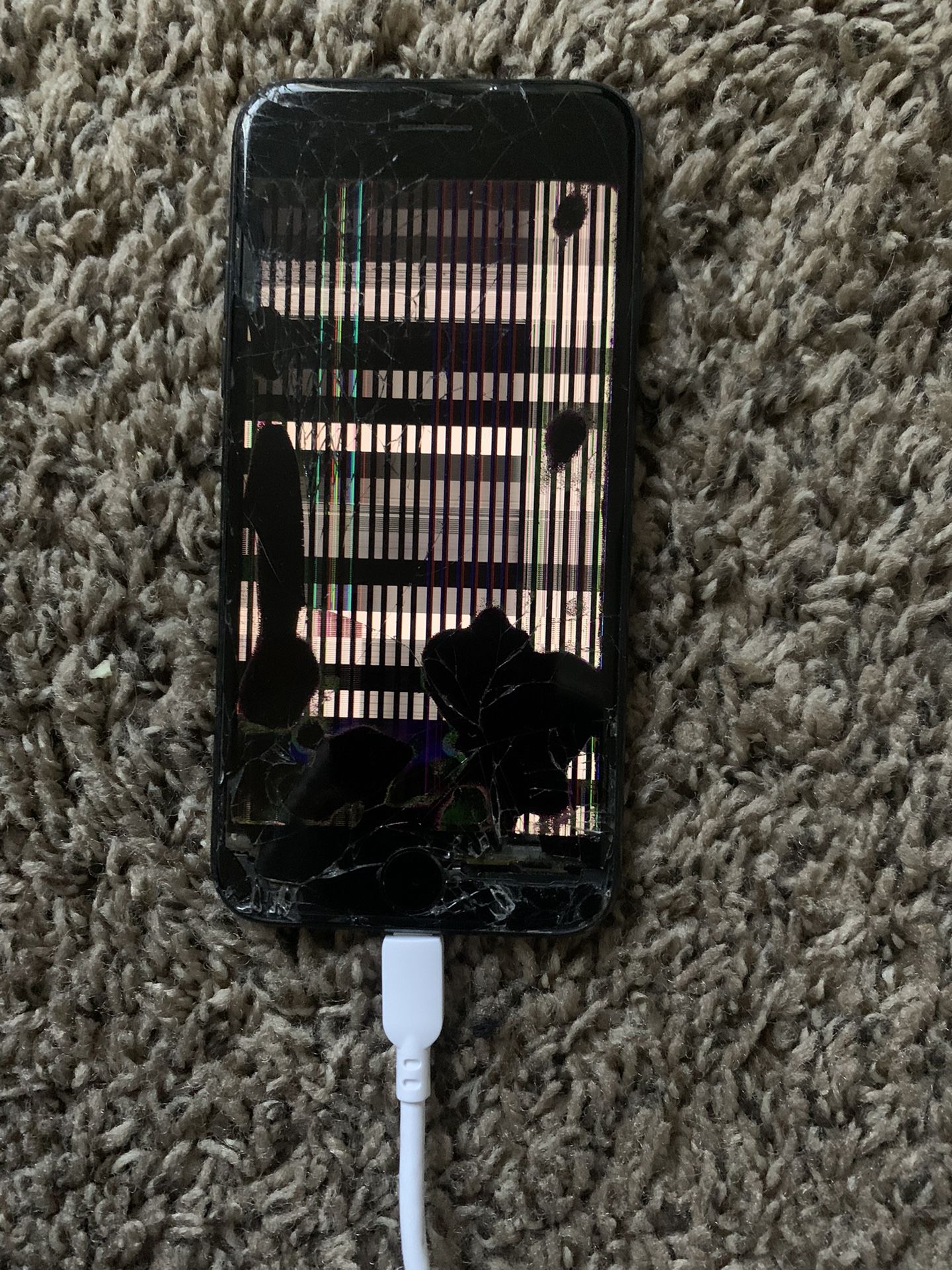 Shattered Screen iPhone SE