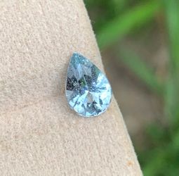 NATURAL BLUE AQUAMARINE 1.45 CTs UNHEATED GEM FROM MADAGASCAR GEMSTONE