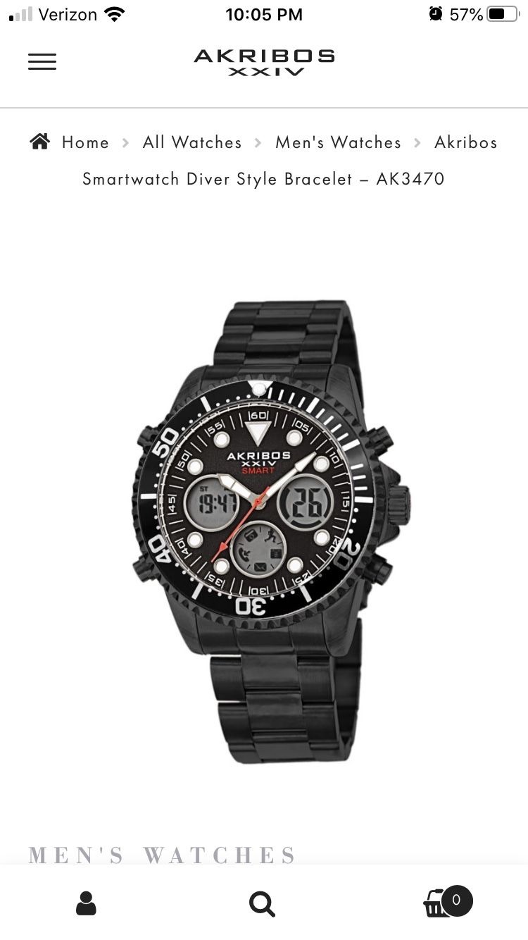 Akribos xxiv smartwatch new arrivals
