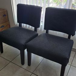 Custom Denim Accent Chairs