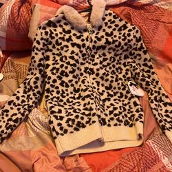 cheetah print sweater
