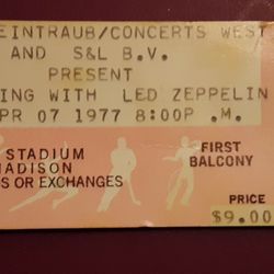 Concert Ticket Stubs 1970's- 2000's