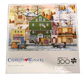 Charles Wysocki - Meats Flowers Hats - 300 Large Pc Jigsaw Puzzle Free Ship