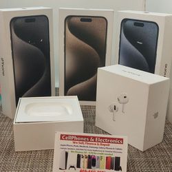 Iphone 15 Pro Max Factory UnlockeeWith Airpods Pro On Payments $50 Down