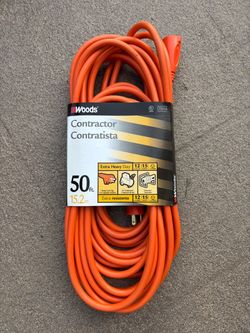 Woods 50 ft Heavy Duty Extension Cord