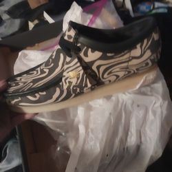 Clarks x Wu Wear Wallabee Low Blue & Cream Wu-Tang Rare 2019 (contact info removed)7 Mens sz 11 BRAND NEW IN BOX