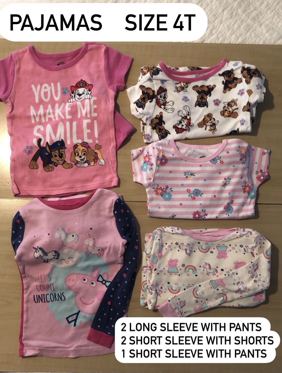 Pajamas / Toddler PJs Size 4T