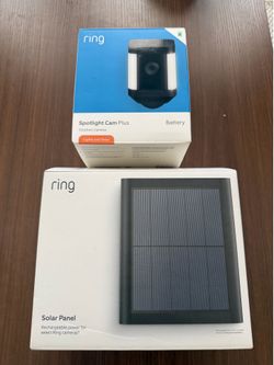 Ring Spotlight Cam Plus Battery + Solar Panel | Complete kit