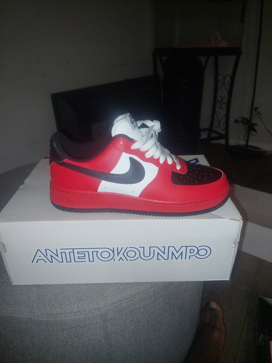 Red Black And White AF1