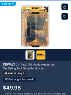 Dewalt Multi Tool Blades 21pc