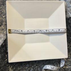 Square Plate Mold Fused Glass : Approximately 9 1/8” X 3/4”