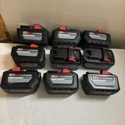 $180 EACH New Milwaukee 12ah batteries