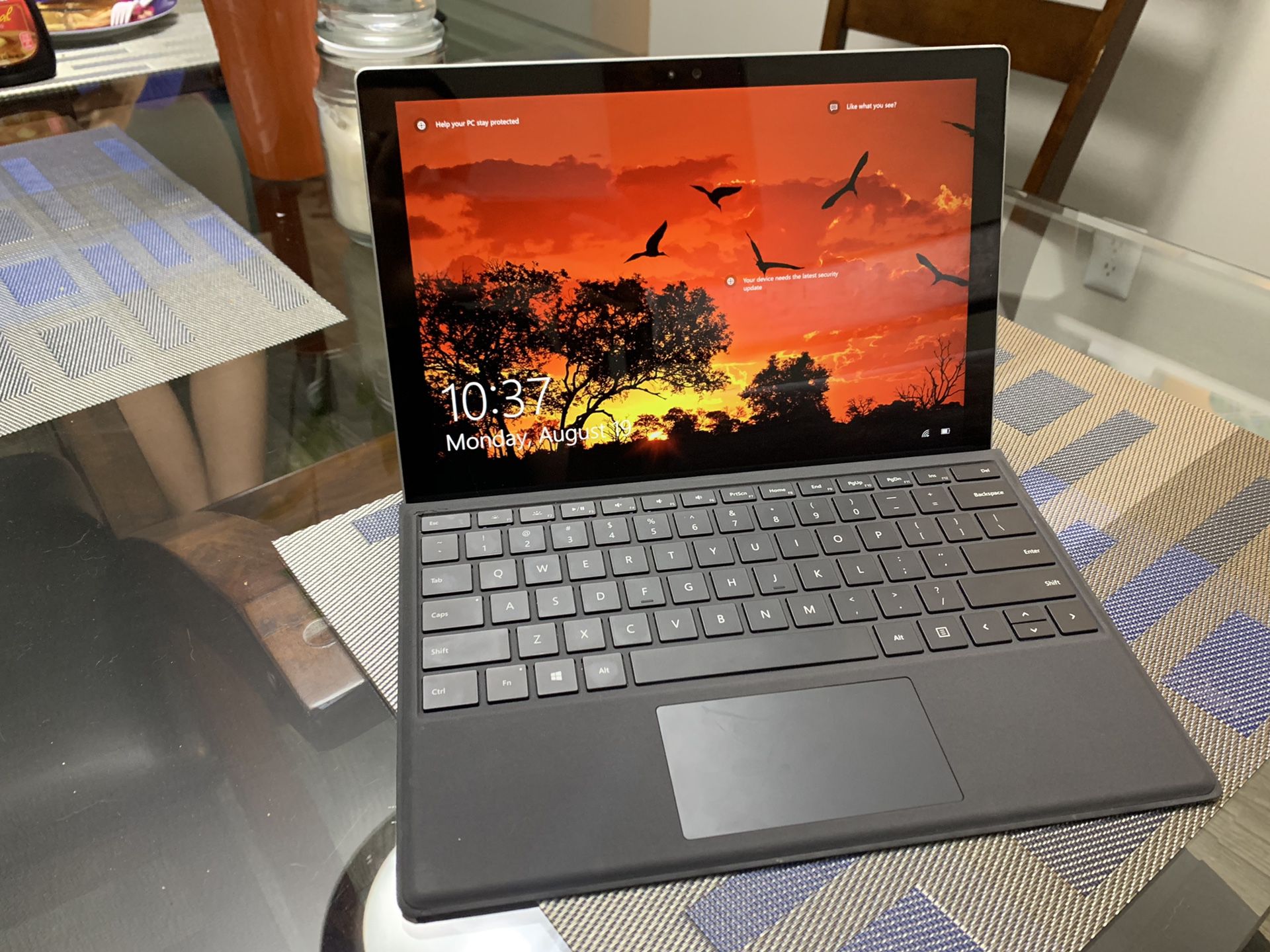 Surface pro laptop with keyboard