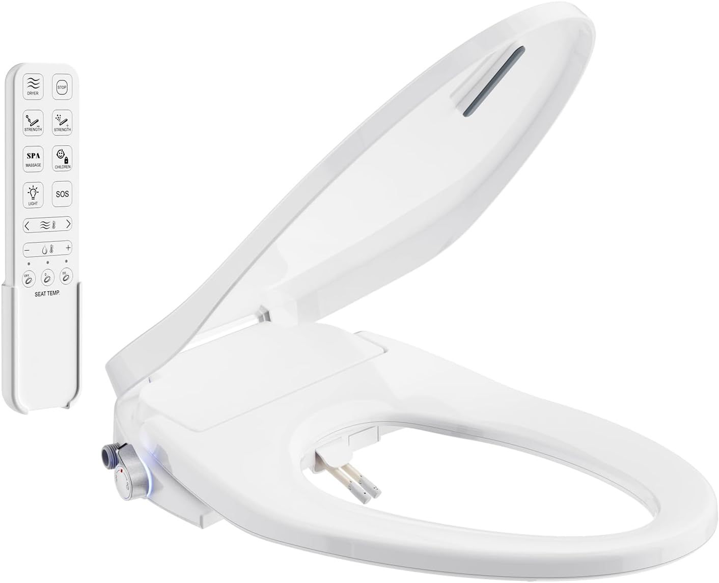 SR SUN RISE Electric Bidet Toilet Seat Elongated - Dual Nozzles f#3071NUP2