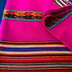 Peruvian Alpaca, Manta/ Blanket decorative Handcrafted, $39 each piece