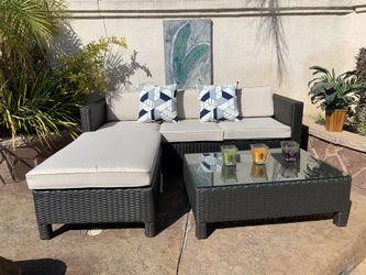 OUTDOOR PATIO FURNITURE SECTIONAL
