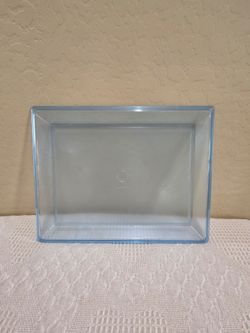 Tupperware #1633 Preludio Acrylic Serving Tray Light Blue 15.5 x 12 x 1.25" VTG NOS