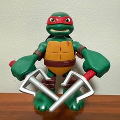 Talking Teenage Mutant Ninja Turtles TMNT Raphael Playmates 2014 Action Toy Moving Figure