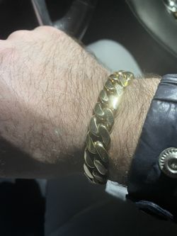 10k Solid Gold Cuban Link Bracelet 101 Grams 13mm 8.5 Inch 