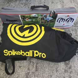 Backyard Game Bundle - Spikeball Pro & New Franklin Horseshoes
