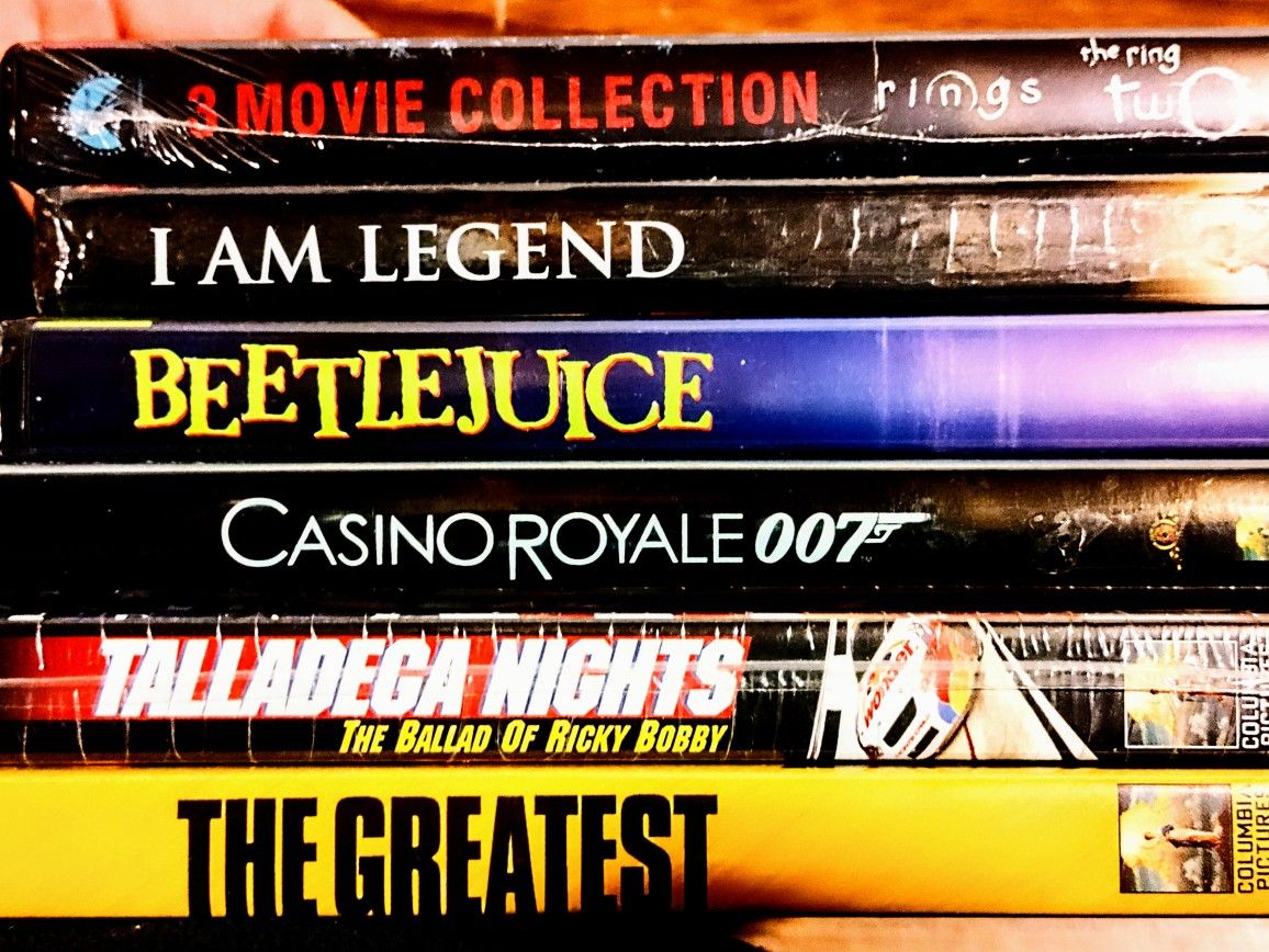 NEW 7 DVDs (+1used/like new)