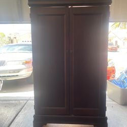 Wood Armoire With 2 Big Drawers 