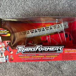 2001 Hasbro Transformers RID Optimus Prime Fire Engine New In Box 