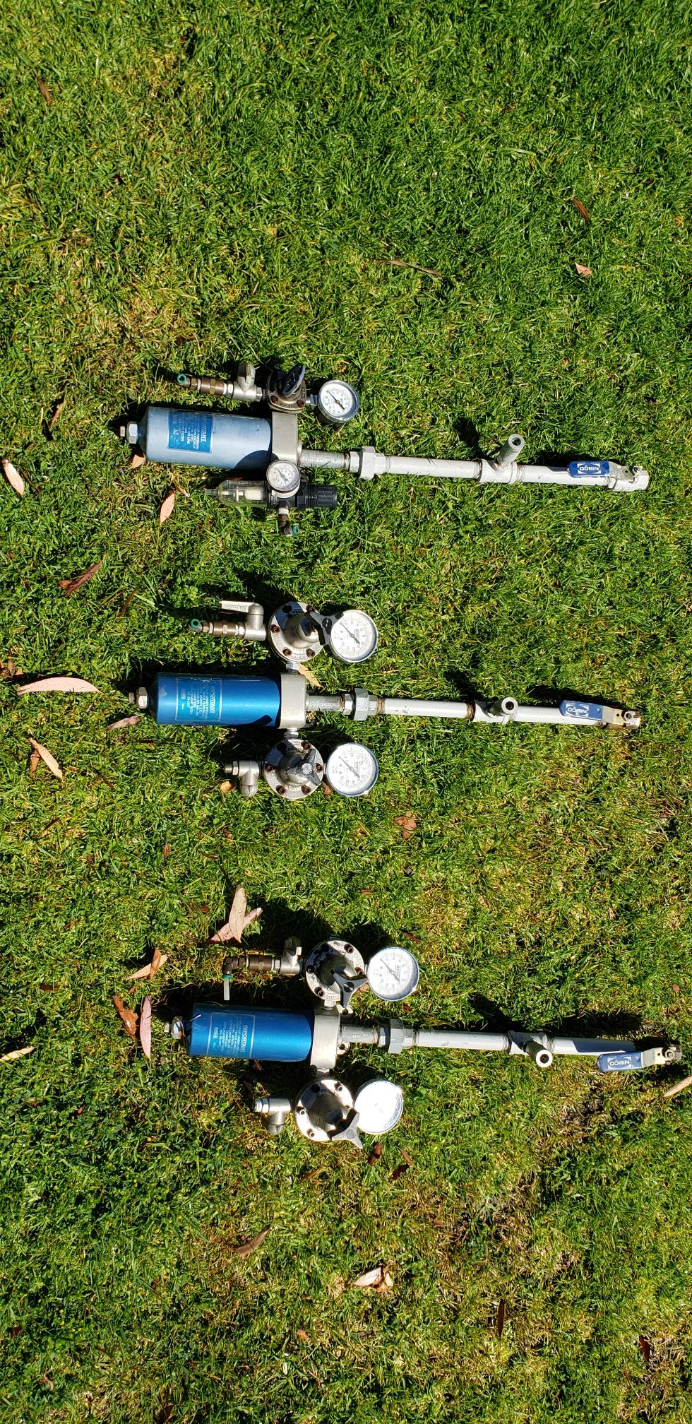 Binks Paint/Air Tool Manifold, Water Separator with Dual Regulators