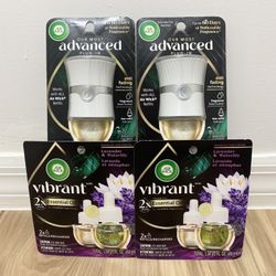 $15 for 4 pcs Air Wick vibrant essential oil and warmer
