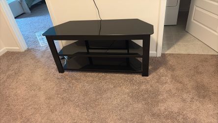 Brand new Black Glass Tv Stand