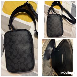 Authentic leather Coach bag, like new