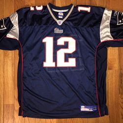 Tom Brady New England Patriots Reebok Sewn Jersey Sz 54