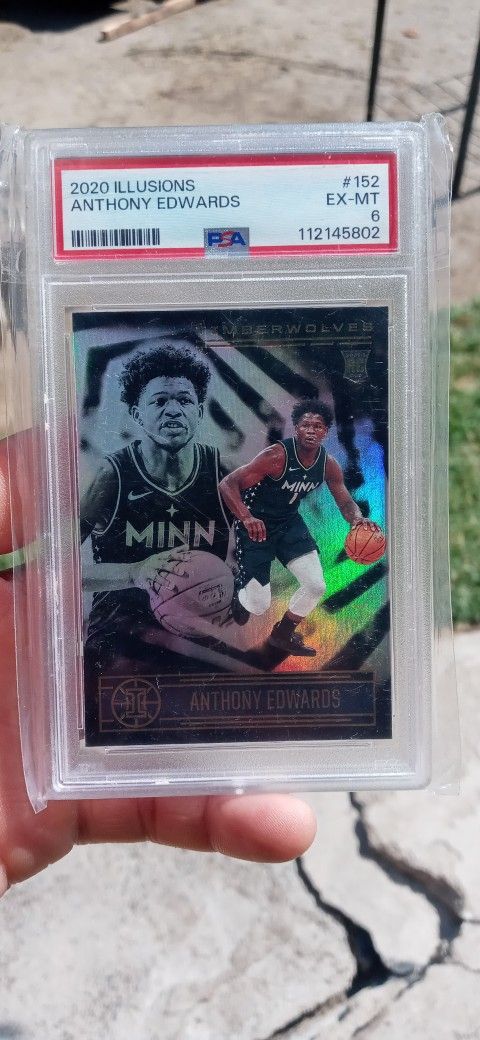 Anthony Edwards Illusion Rookie Card PSA 6