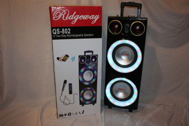 Bluetooth speaker SD card,slot USB port,FM radio,microphone included for karaoke