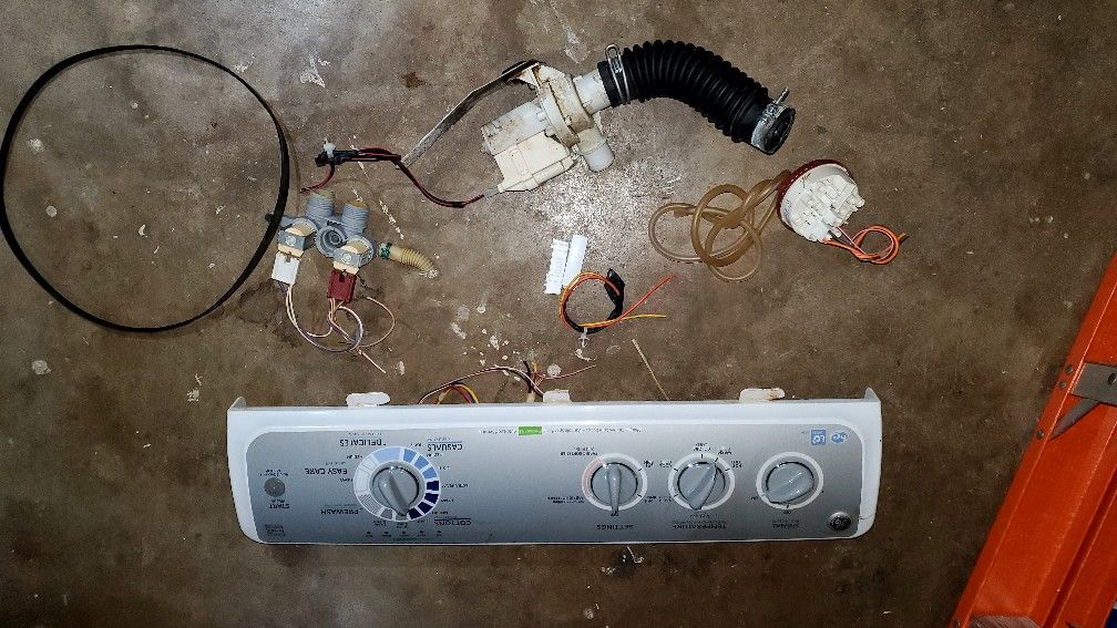 Ge Washer Parts Panel Valve Pump Belt