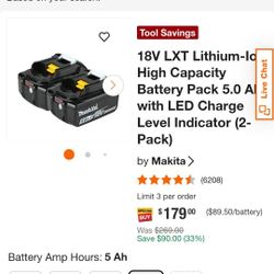 Makita 5ah Batteries