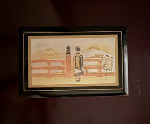 VINTAGE Musical Japanese Jewelry Box