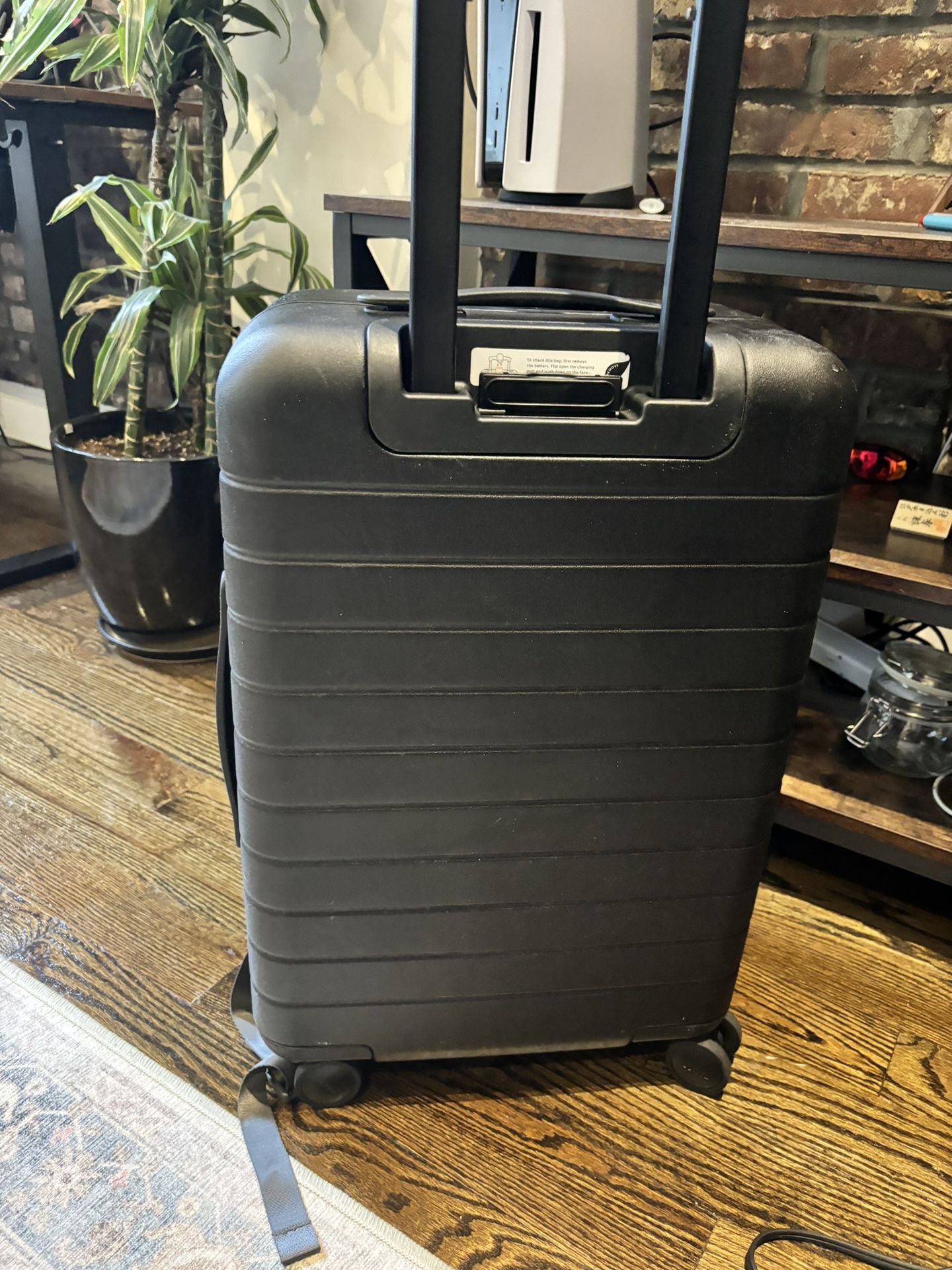 Away bigger carry on with Portable Charger Included  (jet Black)  