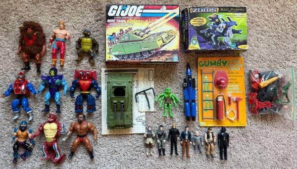 Vintage 1980’s Toy And Action Figure Lot