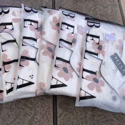 New BELLA Satin Long Sleeve/Pants Pj Pajamas Pink Floral 