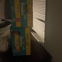 2 Boxes Size 3 Diapers 164  Count 