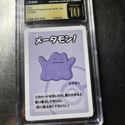 Pokemon TCG - Ditto Old Maid CGC Prestine 10
